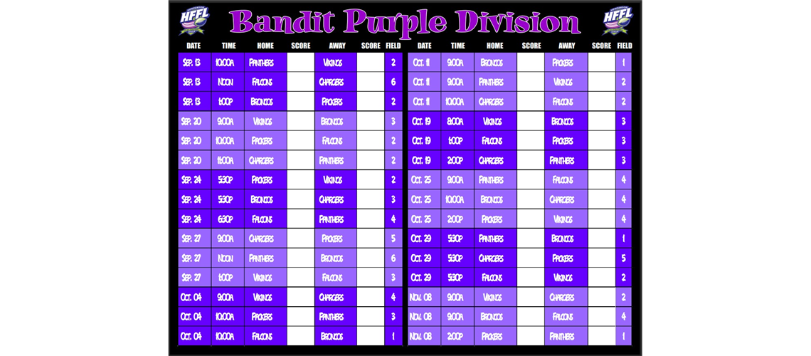 Bandit Division - Purple - Fall 2025